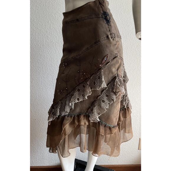Vintage Y2K BOHO Chagal 2 Woodland Fairy Skirt Size 4 - Picture 10 of 16
